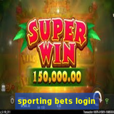 sporting bets login